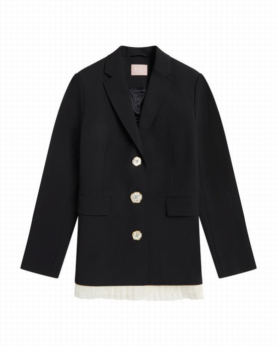 Dámské Bundy Bape Buttoned blazer Černé | 17624GOPC