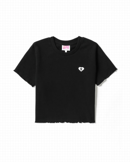 Dámské Halenka Bape Cropped logo Černé | 85769PMIW