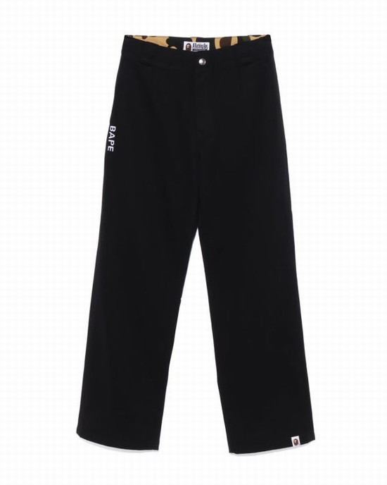 Dámské Kalhoty Bape Chino Pracovní Černé | 64925NHUE