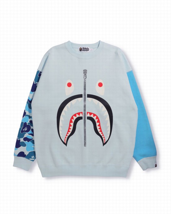 Dámské Mikiny Bape Big ABC Camo Shark Oversized Crew Neck Blankyt | 78426DYVK