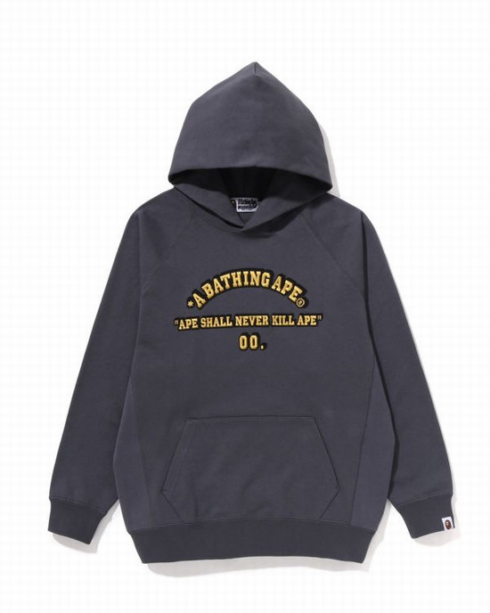 Dámské Mikiny S Kapucí Bape A Bathing Ape Oversized Pullover Tmavě Šedé | 42605DJWG