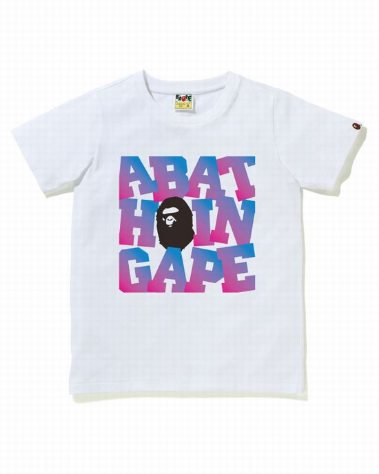 Dámské Tričko Bape A Bathing Ape Bílé | 89715CJAL