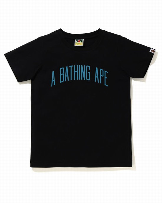 Dámské Tričko Bape A Bathing Ape Letter Černé | 14785VTKY
