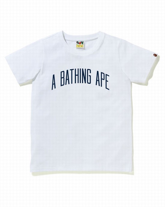 Dámské Tričko Bape A Bathing Ape Letter Bílé | 24619YPER