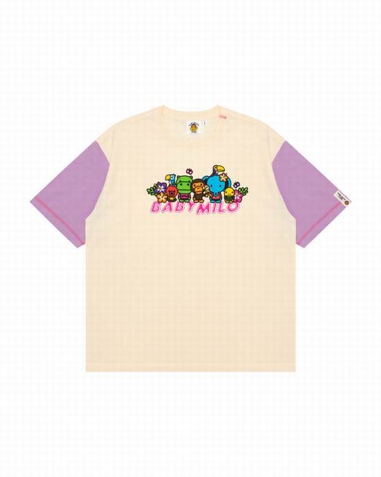 Dámské Tričko Bape Boxy fit Krém | 29546XSWV