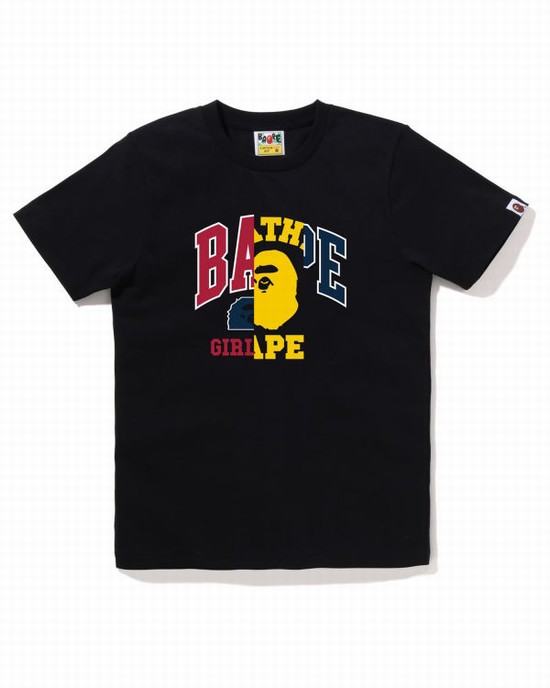 Dámské Tričko Bape Docking Grafická Černé | 85932QSRL