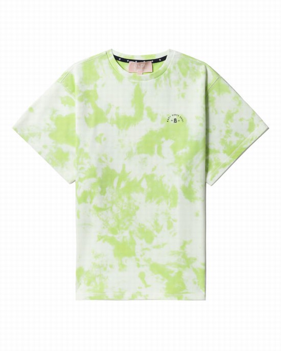 Dámské Tričko Bape Logo-dye Světle Zelene | 93851PNCF