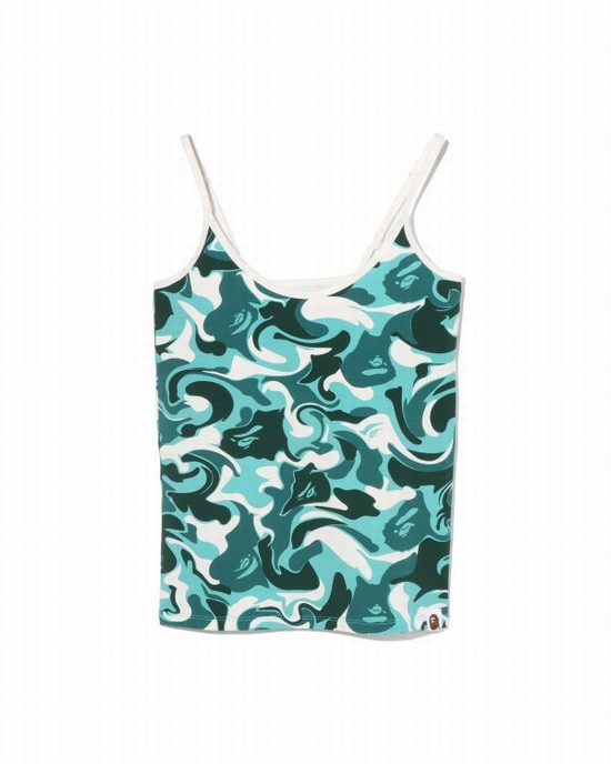 Dámské Tričko Bape Marble Camo Camisole Mátově Zelená | 34987LVCE