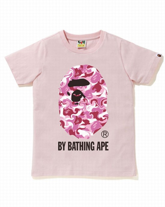 Dámské Tričko Bape Marble Camo Růžové | 57021MHVX