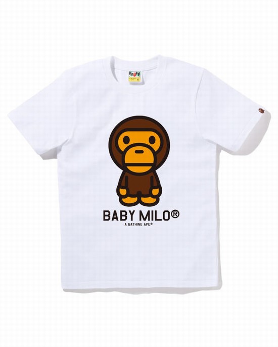 Dámské Tričko Bape Milo Bílé | 64708UXNS
