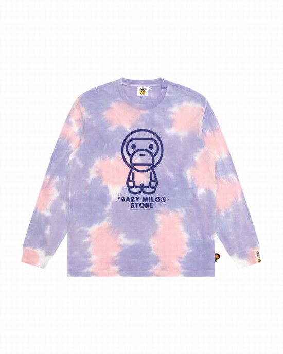 Dámské Tričko Bape Milo long sleeve Fialové | 68312KGRA