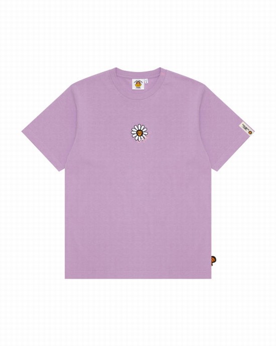 Dámské Tričko Bape Milo short sleeve Fialové | 46073FXPC