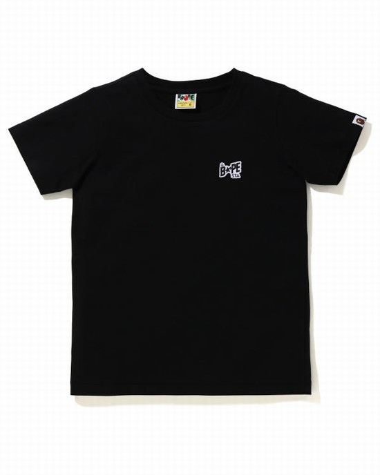 Dámské Tričko Bape STA Logo One Point Černé | 05718DKHY