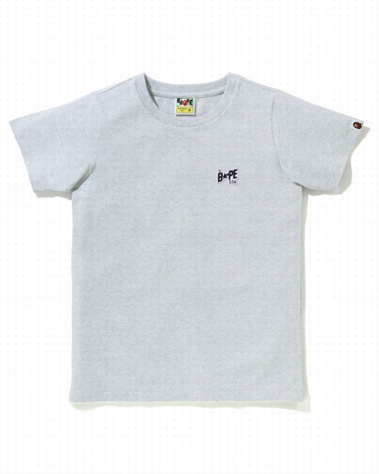 Dámské Tričko Bape STA Logo One Point Šedé | 54827CWUT