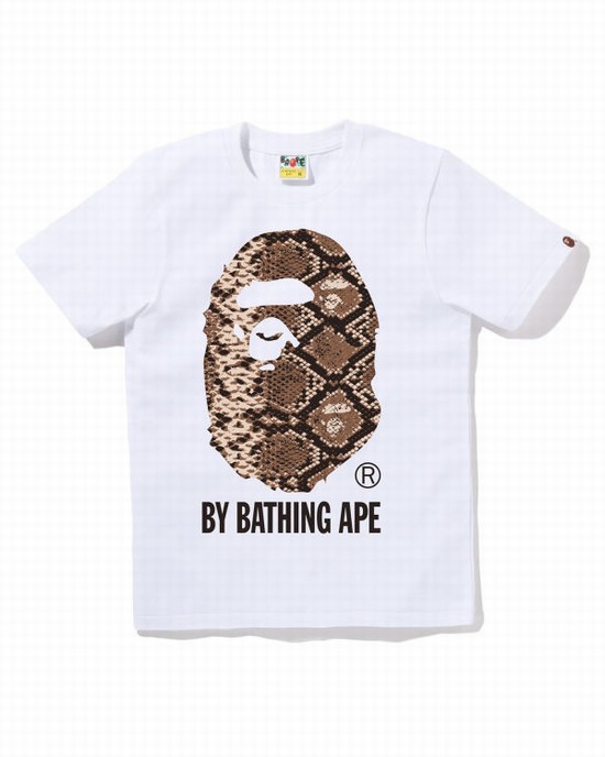Dámské Tričko Bape Snake By Bathing Ape Bílé | 46301VBGK