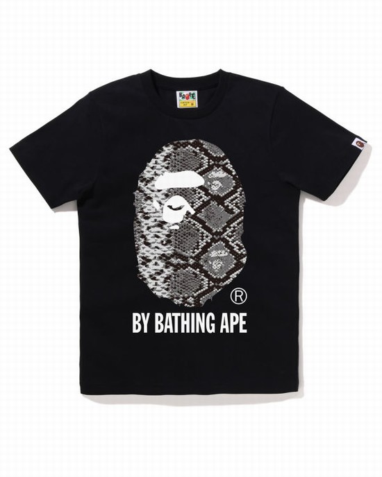 Dámské Tričko Bape Snake By Bathing Ape Černé | 82647OQFI