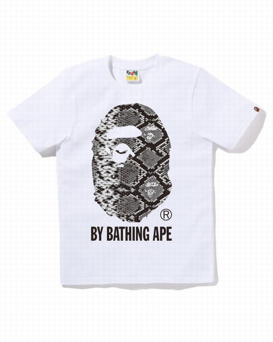 Dámské Tričko Bape Snake By Bathing Ape Bílé | 83107CZXH