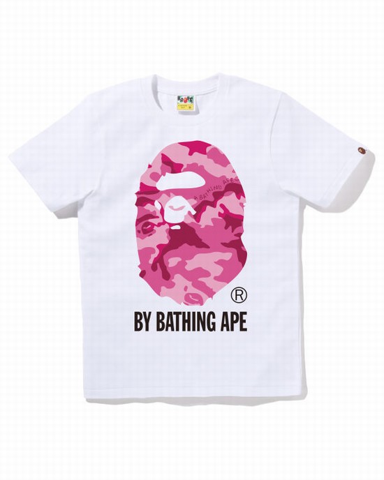 Dámské Tričko Bape Woodland Camo By Bathing Ape Bílé | 30472SKNY