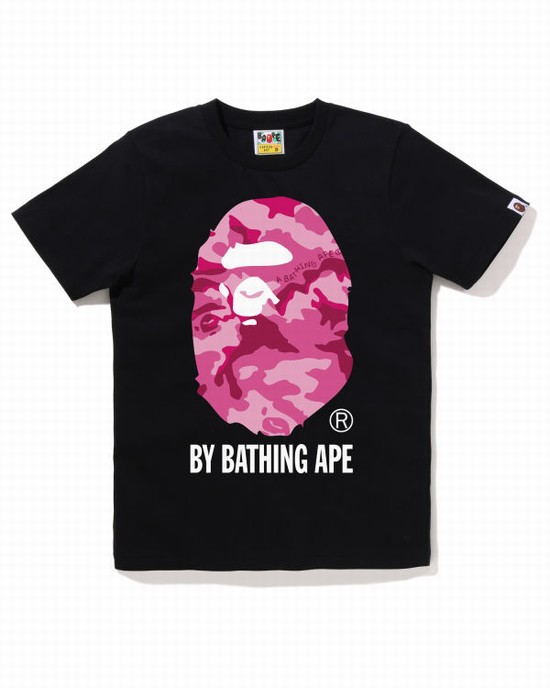Dámské Tričko Bape Woodland Camo By Bathing Ape Černé | 43805ZRTY
