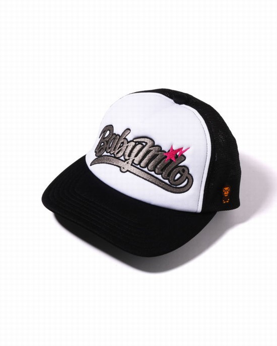 Dámské Čepice Bape Milo Embroidery Mesh Černé | 15723HKIJ