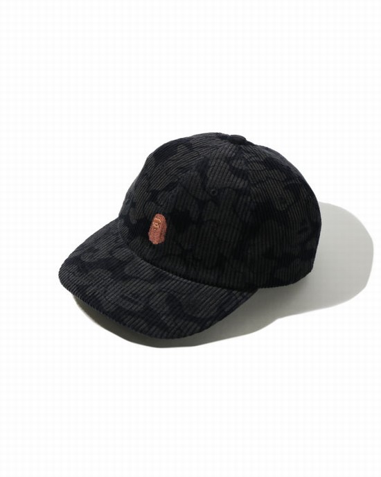 Dámské Čepice Bape Solid Camo Corduroy Panel Tmavě Blankyt Blankyt | 96203SYJN