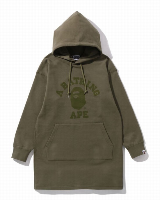 Dámské Šaty Bape Ape Head One Point Onepiece Světle Zelene | 49087LFSB