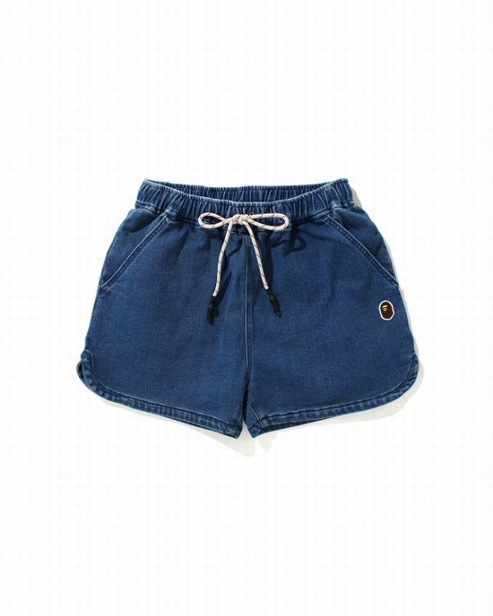 Dámské Šortky Bape Denim Easy Blankyt | 09461RZWK