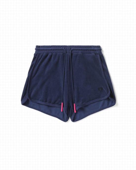 Dámské Šortky Bape Towelling track Tmavě Blankyt Blankyt | 76842EULN