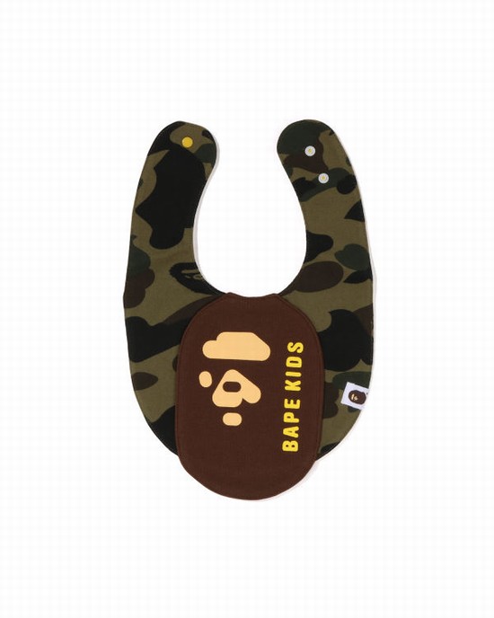 Dětské Bryndáček Bape 1st Camo Ape Head Motif Zelene | 39507QCUO