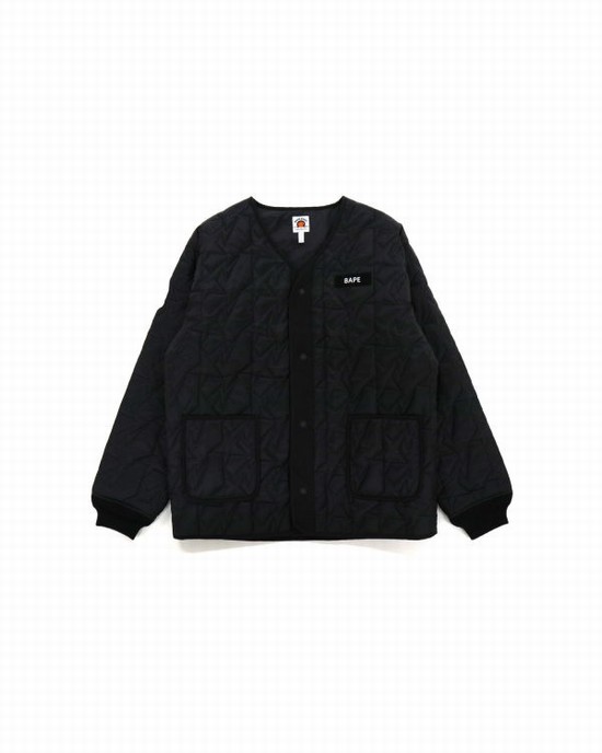 Dětské Bundy Bape Multi Patch STA Prošívaný Černé | 72360CFNT