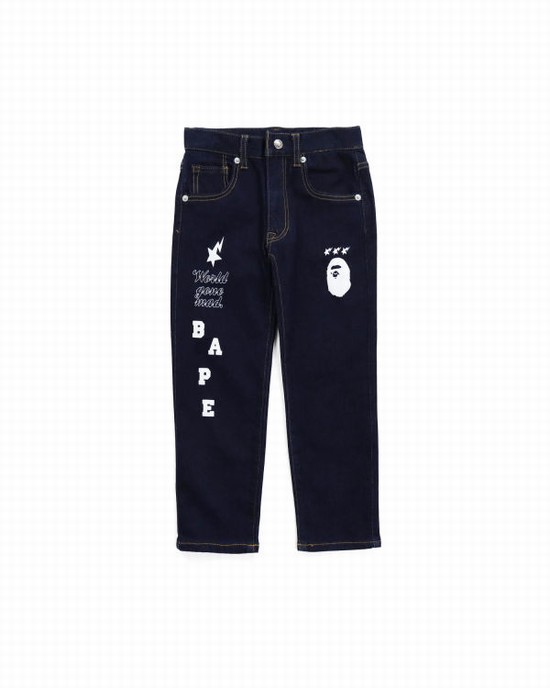 Dětské Džíny Bape Multi Print Blankyt | 93207KJLH