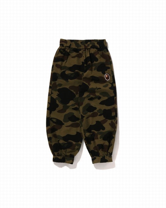 Dětské Kalhoty Bape 1st Camo Balloon Zelene | 98350ZJRB