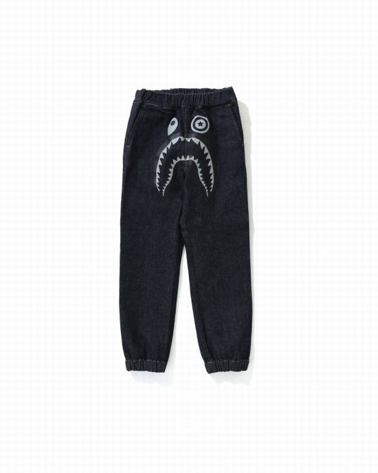Dětské Kalhoty Jogger Bape Shark Denim Blankyt | 64321GTJY