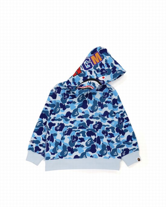 Dětské Mikiny S Kapucí Bape ABC Camo Shark Pullover Blankyt | 59321MYXD