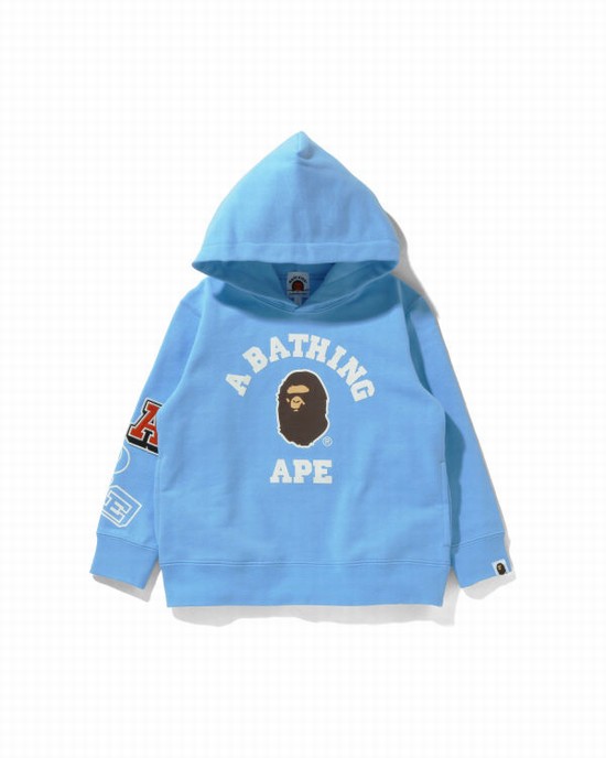 Dětské Mikiny S Kapucí Bape Multi Fonts Pullover Blankyt | 41582WEZR