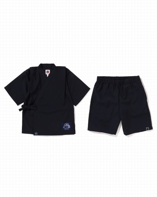 Dětské Oblek Bape Japan Jinbei Suit Tmavě Blankyt Blankyt | 89261LZWM