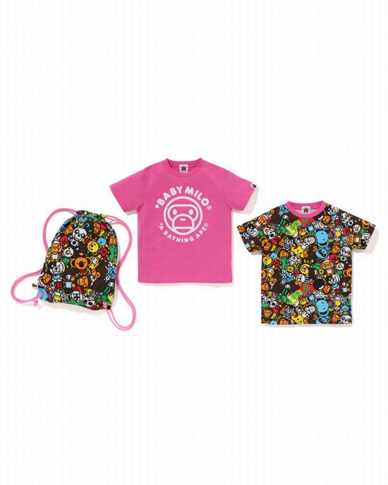 Dětské Oblek Bape Milo All Safari Gift Růžové | 87495GBEN