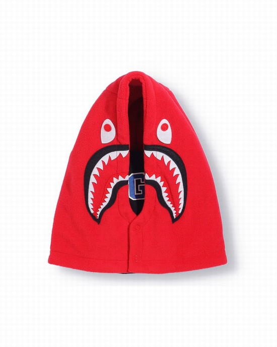 Dětské Ohřívač Krku Bape Shark Světle Červené | 76542HXIP
