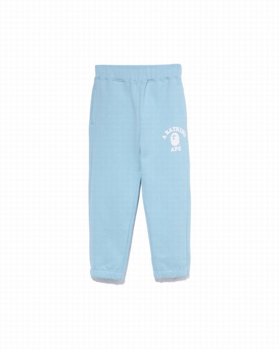 Dětské Tepláky Bape College Světle Blankyt | 03267BGJS