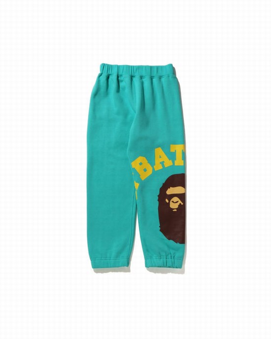 Dětské Tepláky Bape Giant College Mátově Zelená | 64803JEPK