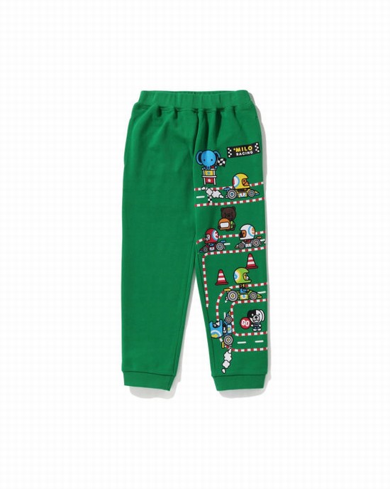 Dětské Tepláky Bape Milo Závodní Friends Zelene | 46572RHGA