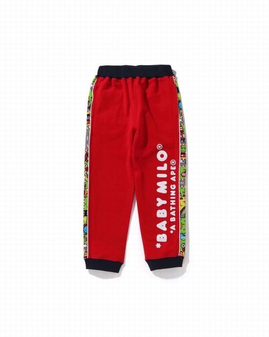 Dětské Tepláky Bape Milo Závodní Světle Červené | 45870STCE