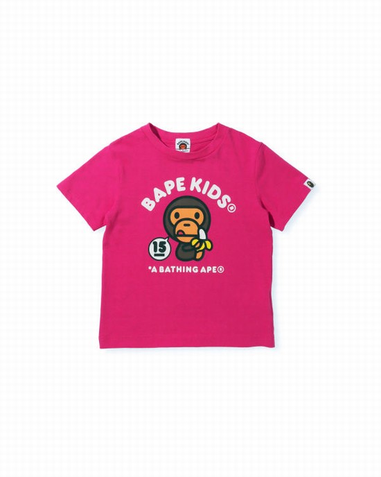 Dětské Tričko Bape BK15TH Anniversay Milo Růžové | 09745BDYA
