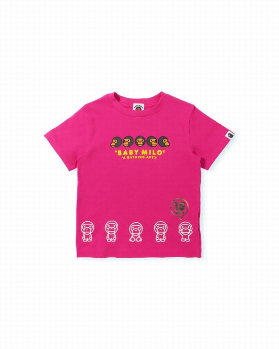 Dětské Tričko Bape BK15th Anniversary Milo Růžové | 95670DFUN