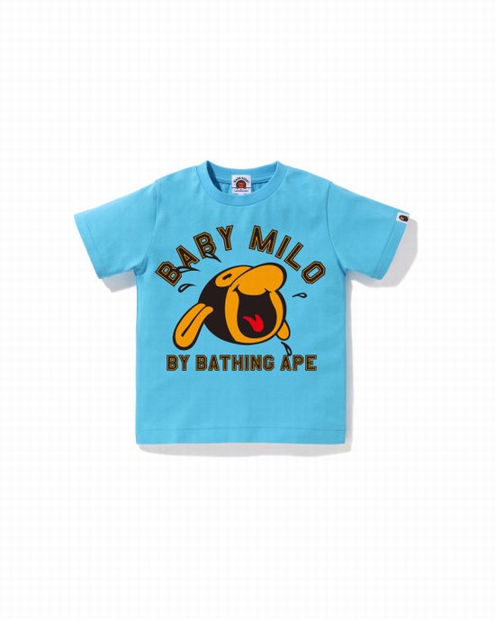 Dětské Tričko Bape Classic Milo Světle Blankyt | 90423NRGQ
