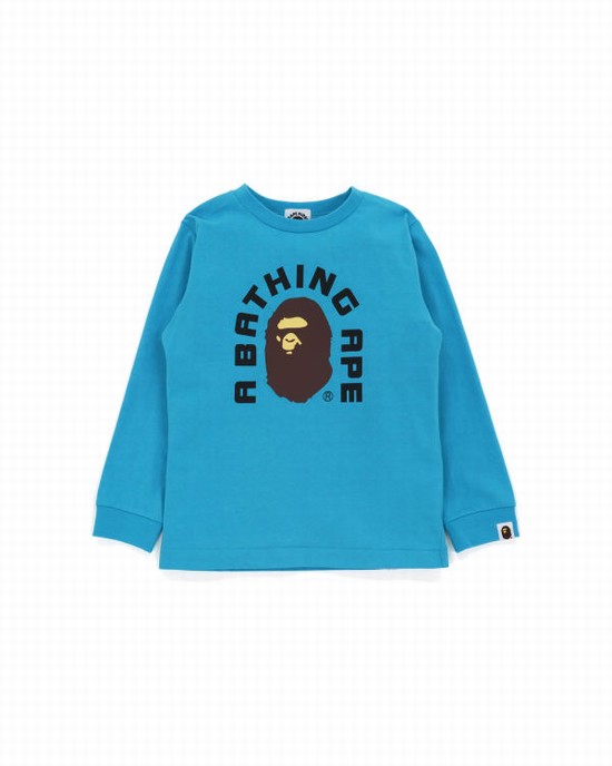 Dětské Tričko Bape College 2020 Blankyt | 70648HJVW