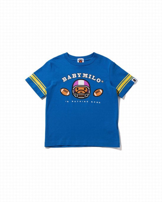 Dětské Tričko Bape Football Milo Blankyt | 36184AQKP