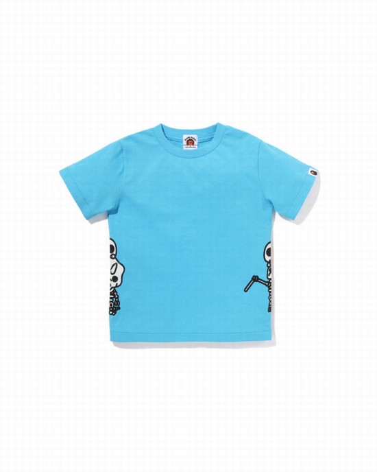 Dětské Tričko Bape Glow In The Dark Bone Dinosaur Blankyt | 76923HIUM