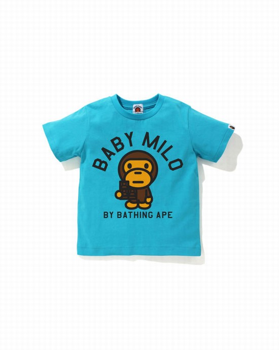 Dětské Tričko Bape Milo Chocolate Blankyt | 79632VHCQ