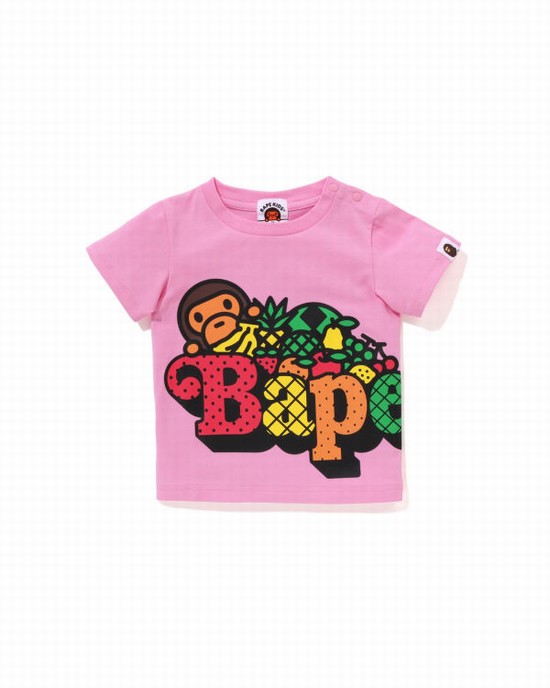 Dětské Tričko Bape Milo Fruit Růžové | 94568IVOT
